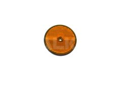 10 CATADIOPTRIQUES ROND FIX.PAR VIS P/ REMORQUE AMBAR ø 70MM