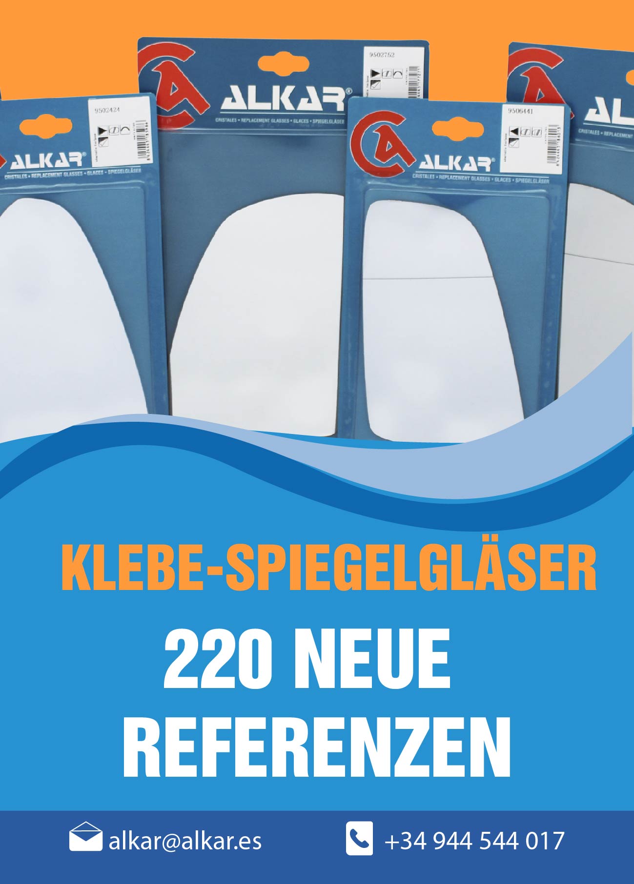 KLEBE-SPIEGELGLÄSER: 220 NEUE REFERENZEN